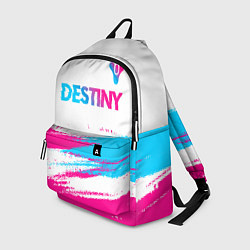 Рюкзак Destiny neon gradient style посередине, цвет: 3D-принт