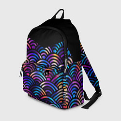 Рюкзак Чёрный берег и рябь на волнах, цвет: 3D-принт