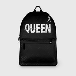 Рюкзак Queen glitch на темном фоне посередине, цвет: 3D-принт — фото 2