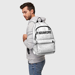 Рюкзак Paramore glitch на светлом фоне посередине, цвет: 3D-принт — фото 2