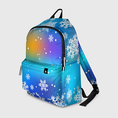 Рюкзак Снегопад на Новый год / 3D-принт – фото 1