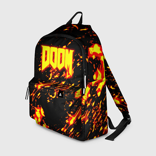 Рюкзак Doom огненный стиль ад марса / 3D-принт – фото 1