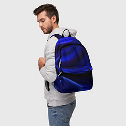 Рюкзак Темная синяя абстракция, цвет: 3D-принт — фото 2