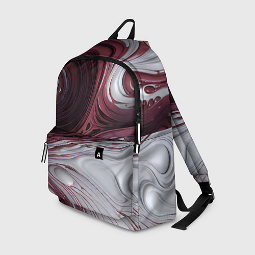 Рюкзак Бело-розовая краска / 3D-принт – фото 1
