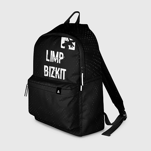 Рюкзак Limp Bizkit glitch на темном фоне посередине / 3D-принт – фото 1
