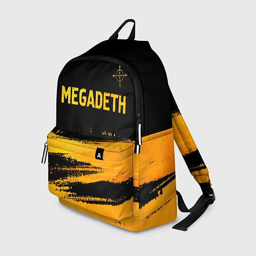 Рюкзак Megadeth - gold gradient посередине / 3D-принт – фото 1