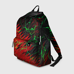 Рюкзак Зелёные трещины узоры, цвет: 3D-принт