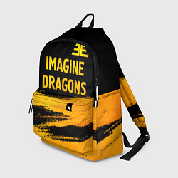 Рюкзак Imagine Dragons - gold gradient посередине, цвет: 3D-принт