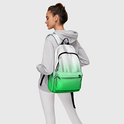 Рюкзак Градиент бело-зелёный, цвет: 3D-принт — фото 2