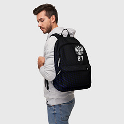 Рюкзак Республика Коми - синие крапинки, цвет: 3D-принт — фото 2