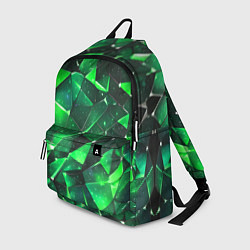 Рюкзак Зелёное разбитое стекло, цвет: 3D-принт