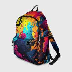 Рюкзак Неопределенный камуфляж, цвет: 3D-принт