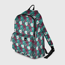 Рюкзак Черепа с цветочным орнаментом, цвет: 3D-принт