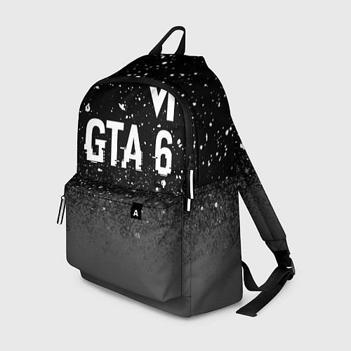 Рюкзак GTA 6 glitch на темном фоне посередине / 3D-принт – фото 1