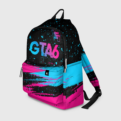 Рюкзак GTA6 - neon gradient посередине / 3D-принт – фото 1