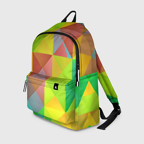 Рюкзак Разноцветные фигуры / 3D-принт – фото 1