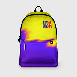 Рюкзак НБА баскетбол краски неоновые желтые, цвет: 3D-принт — фото 2
