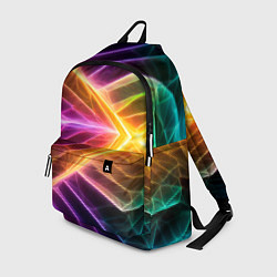 Рюкзак Неоновые молнии в цветном льду, цвет: 3D-принт