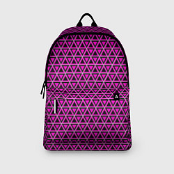 Рюкзак Розовые и чёрные треугольники, цвет: 3D-принт — фото 2