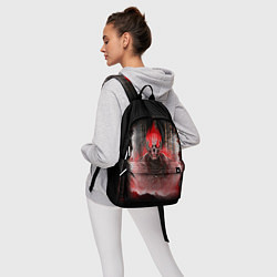 Рюкзак Красный скелет в дыму, цвет: 3D-принт — фото 2