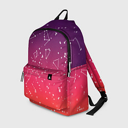 Рюкзак Созвездия в розовом небе, цвет: 3D-принт