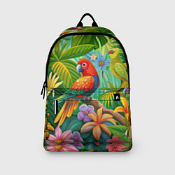 Рюкзак Попугаи - экзотические птицы, цвет: 3D-принт — фото 2