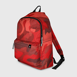 Рюкзак Красный камуфляж крупный, цвет: 3D-принт