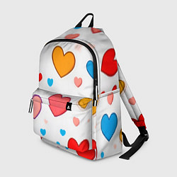 Рюкзак Сердца сердечки, цвет: 3D-принт