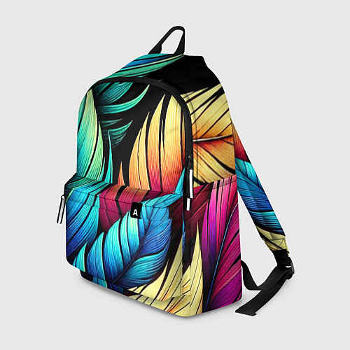 Рюкзак Color feathers - neon / 3D-принт – фото 1