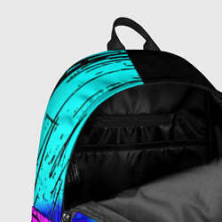Рюкзак Mercedes benz неон текстура, цвет: 3D-принт — фото 2