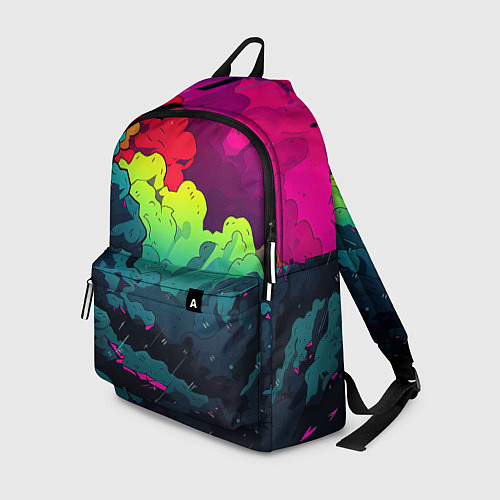 Рюкзак Кислотная яркая абстракция / 3D-принт – фото 1