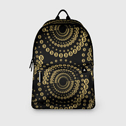 Рюкзак Золотой Биткоин на черном, цвет: 3D-принт — фото 2