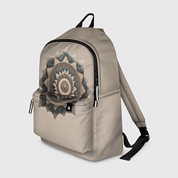 Рюкзак Защитный орнамент- щит из дерева резной, цвет: 3D-принт