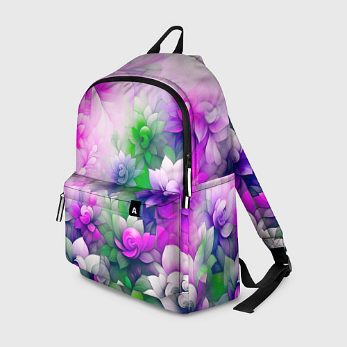 Рюкзак Паттерн цветов / 3D-принт – фото 1