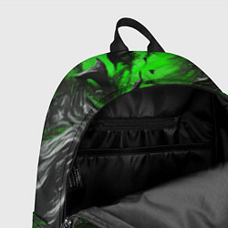 Рюкзак Чёрная и зелёная субстанция, цвет: 3D-принт — фото 2