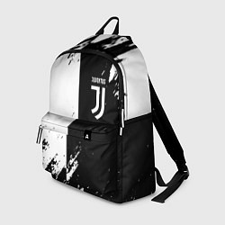 Рюкзак Juventus краски чёрнобелые, цвет: 3D-принт