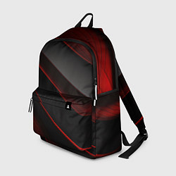 Рюкзак Красная абстракция с черными линиями