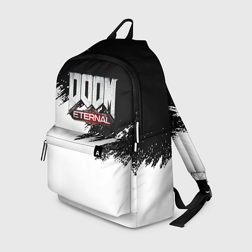 Рюкзак Doom eternal белые краски / 3D-принт – фото 1