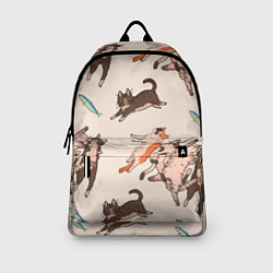 Рюкзак Коты и рыба, цвет: 3D-принт — фото 2