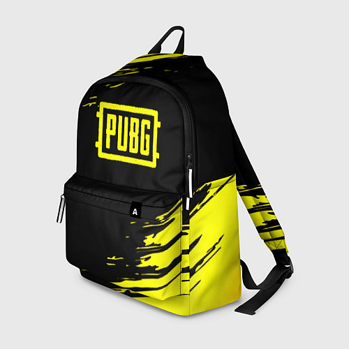 Рюкзак Pubg текстура краски жёлтые / 3D-принт – фото 1