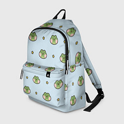 Рюкзак Паттерн с лягушками, цвет: 3D-принт
