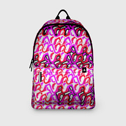 Рюкзак Розовый узор и белая обводка, цвет: 3D-принт — фото 2