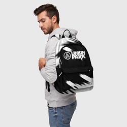 Рюкзак Linkin park рок бенд краски, цвет: 3D-принт — фото 2