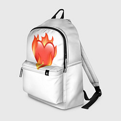 Рюкзак Сердце в огне эмодзи, цвет: 3D-принт