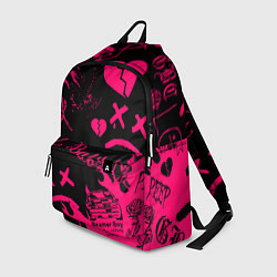 Рюкзак Lil peep pink steel rap, цвет: 3D-принт