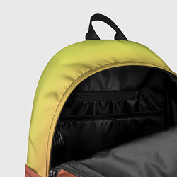 Рюкзак Градиент приглушённый жёлто-бордовый, цвет: 3D-принт — фото 2