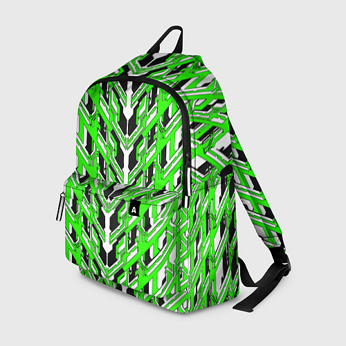 Рюкзак Зелёная техно броня / 3D-принт – фото 1
