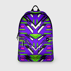 Рюкзак Техно броня фиолетово-зелёная, цвет: 3D-принт — фото 2