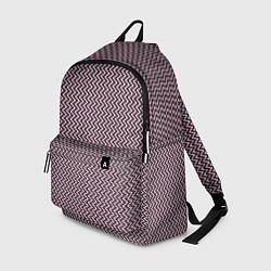 Рюкзак Треугольные полосы пыльно-розовый, цвет: 3D-принт