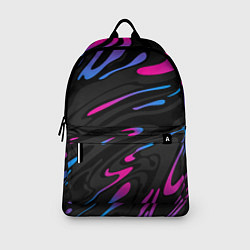Рюкзак Неоновые разводы - фиолетовый, цвет: 3D-принт — фото 2